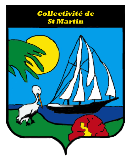 The coat of arms of Saint Martin