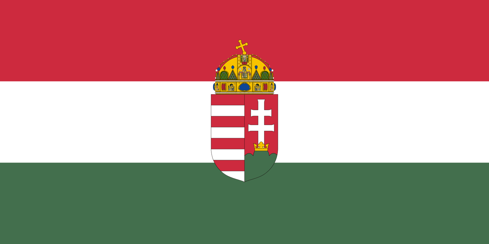State flag with arms